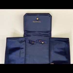 Tiffany & Co Black Suede Necklace Padded Case Box